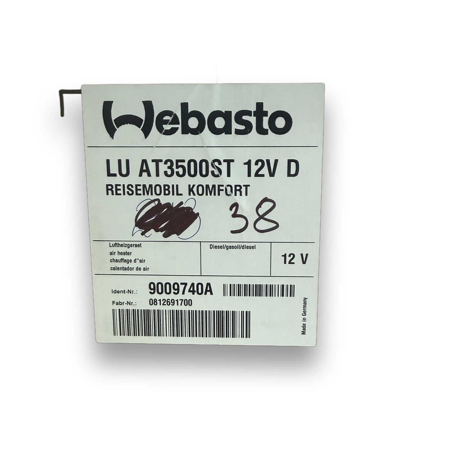 WEBASTO Luftheizgerät Air Top 3500 ST 12V Diesel