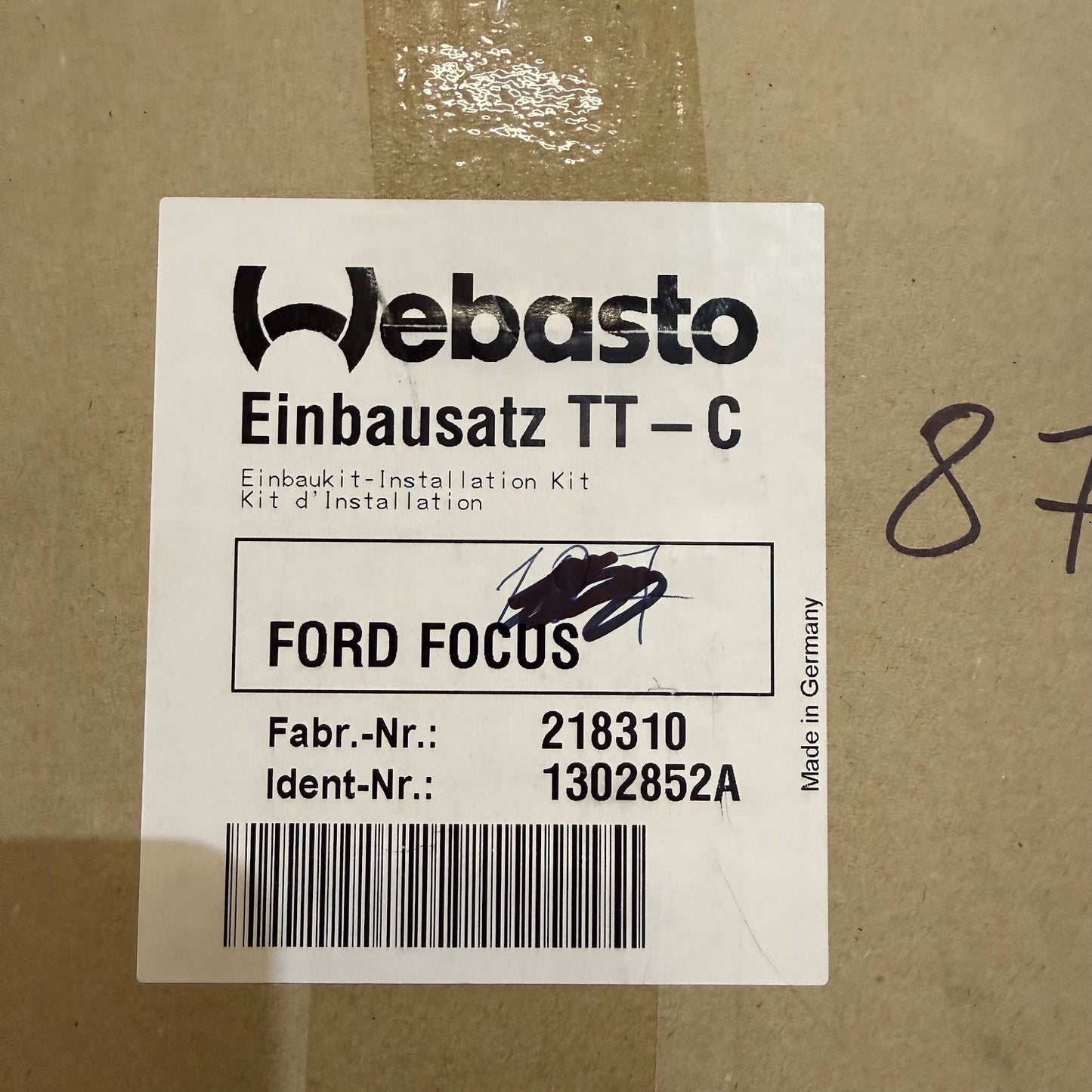 WEBASTO Einbauteilesatz Ford Focus