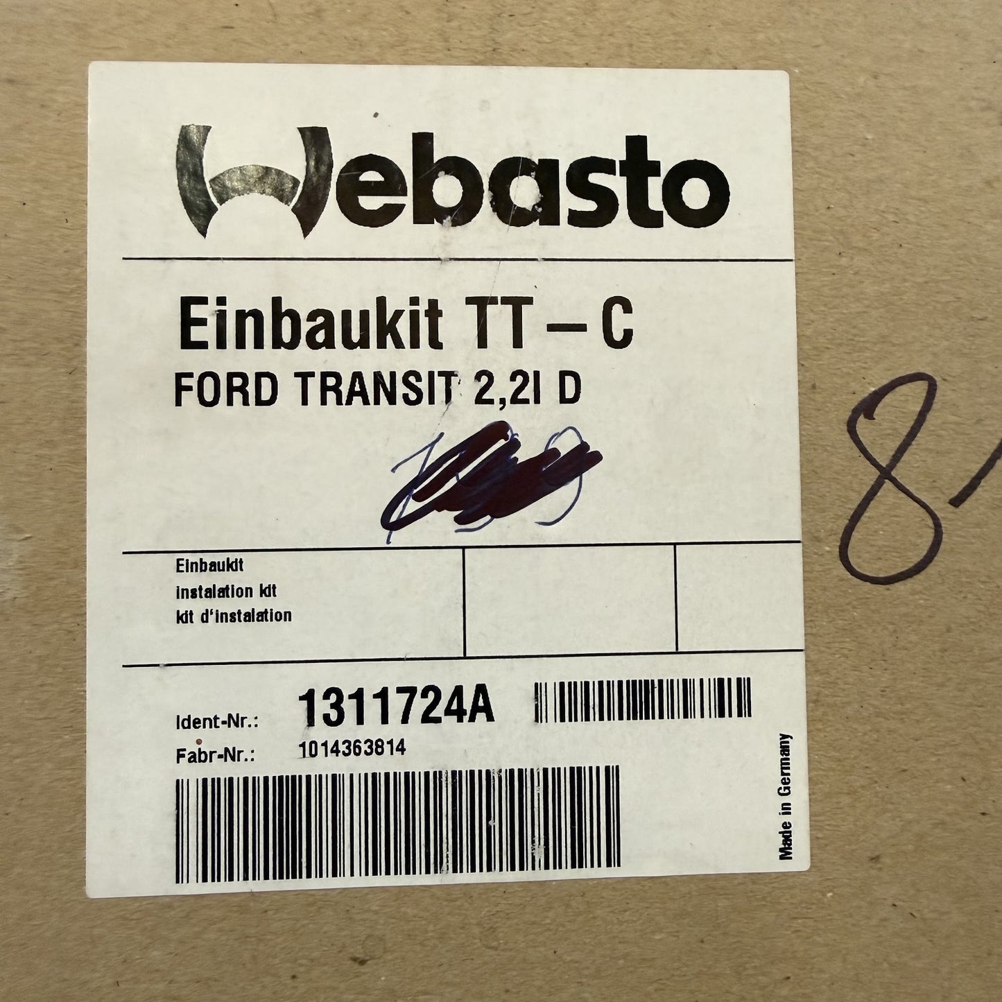 WEBASTO Einbaukit