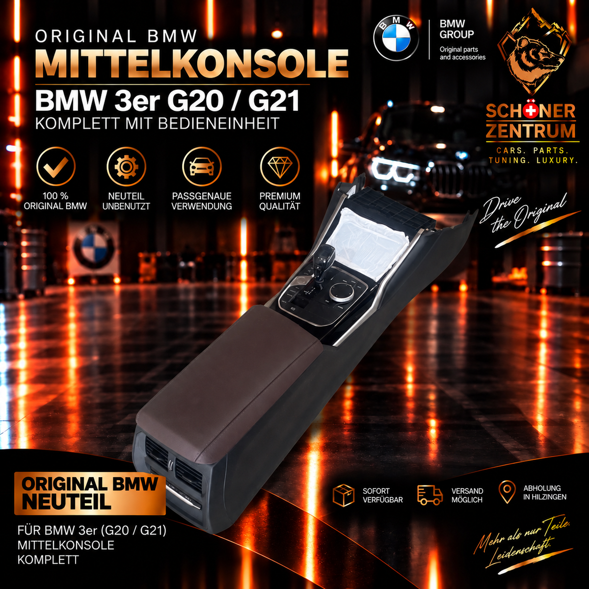 Original BMW G20 G21 Mittelkonsole komplett – Schöner Zentrum