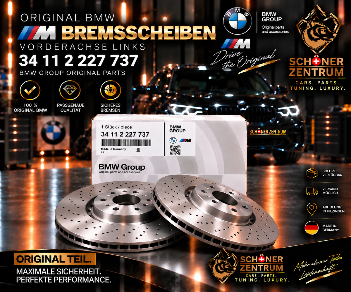 Original BMW M Bremsscheibe 34112227737 Vorderachse links