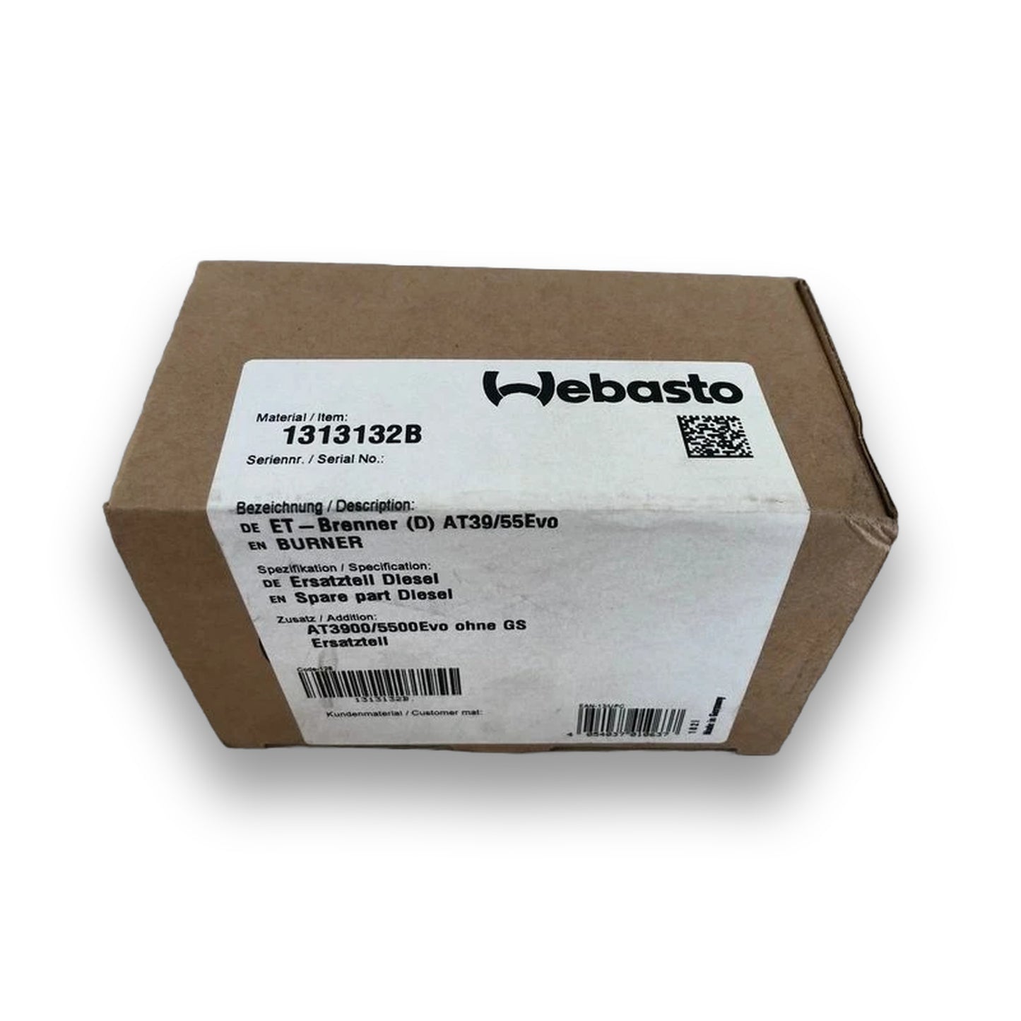 WEBASTO Brenner & Brennereinsätze 1313132B – Vorderseite