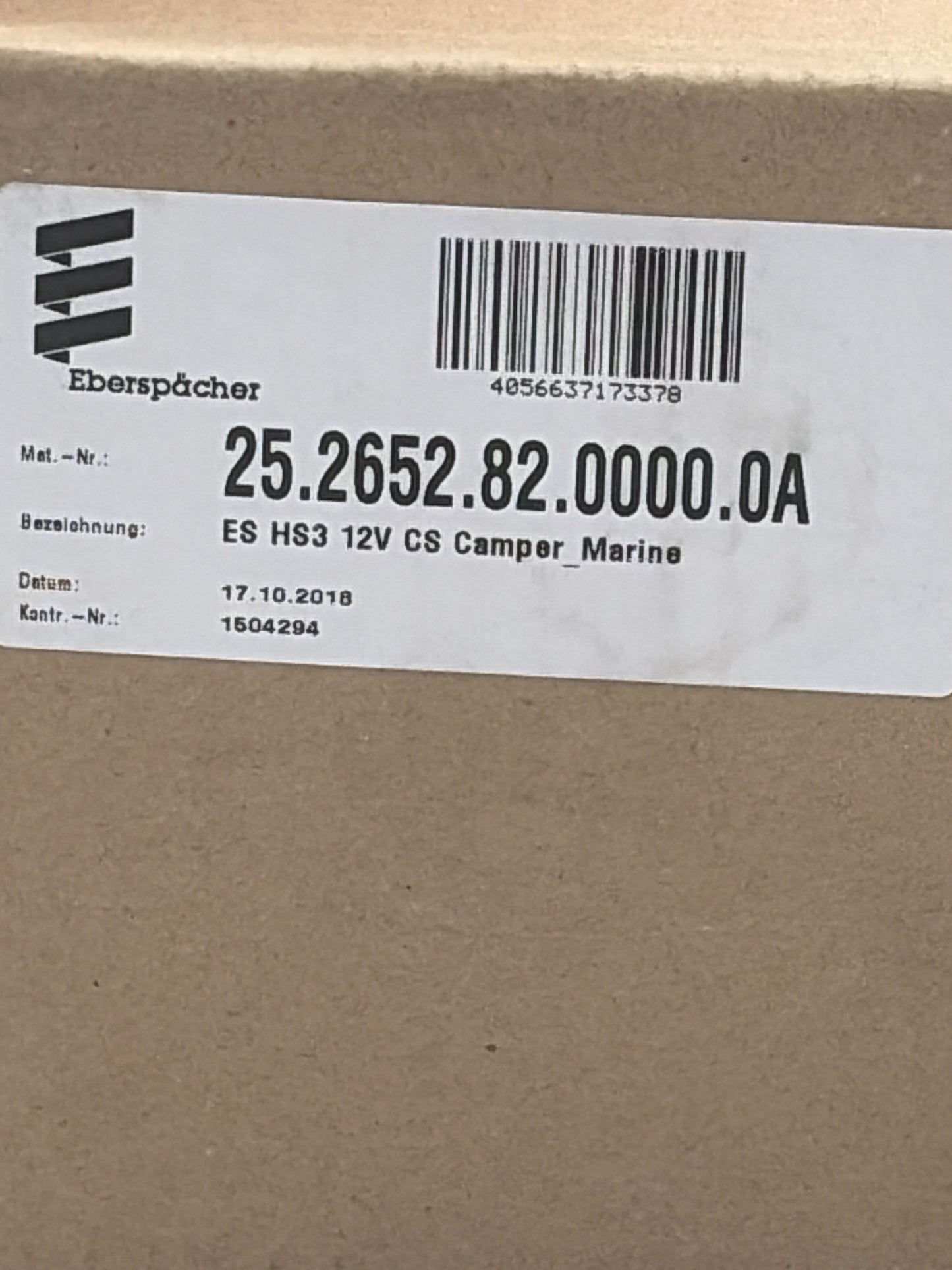 Eberspächer ES HS3 12V CS Camper_Marine 25.2652.82.0000.0A