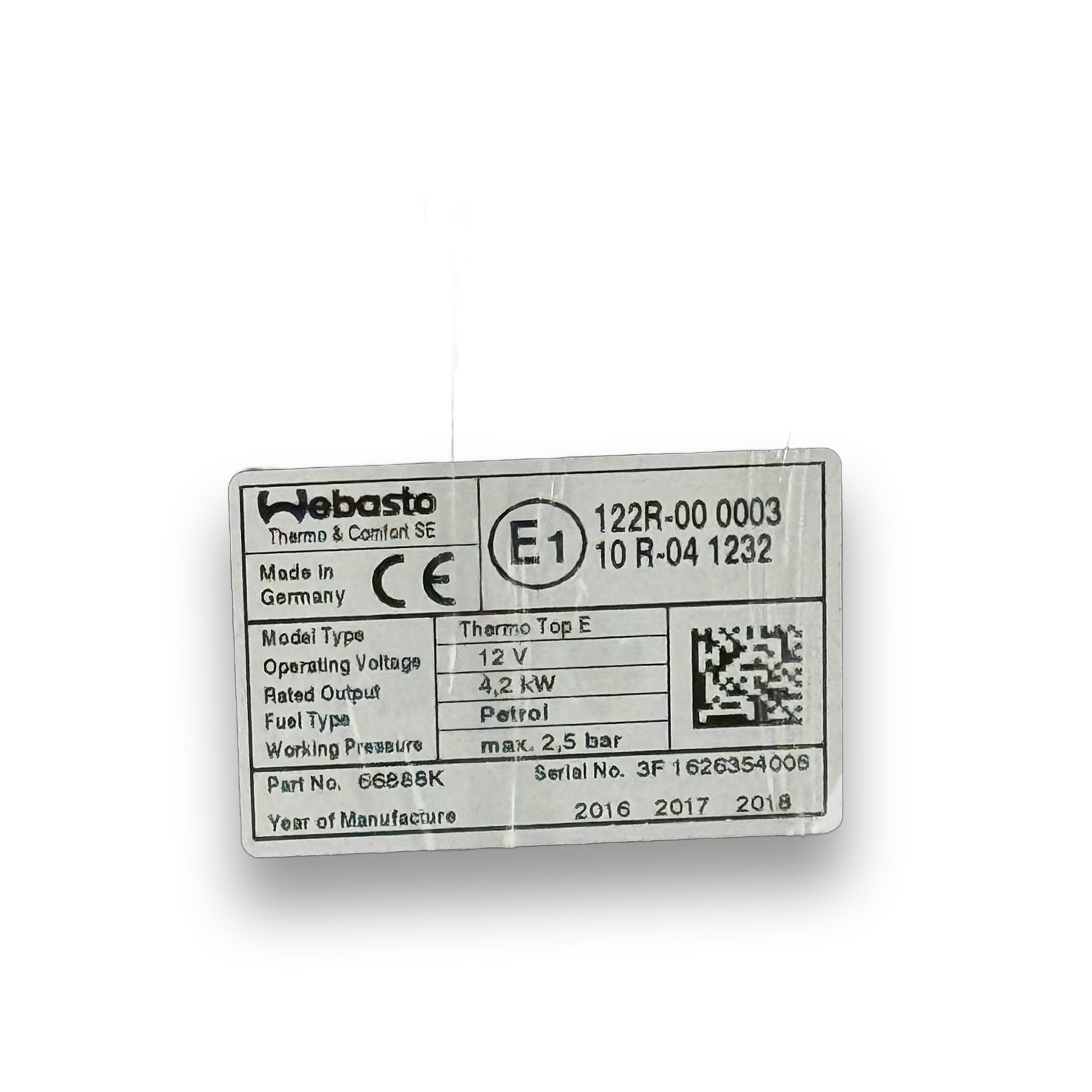 WEBASTO TT-E BASIC BENZIN