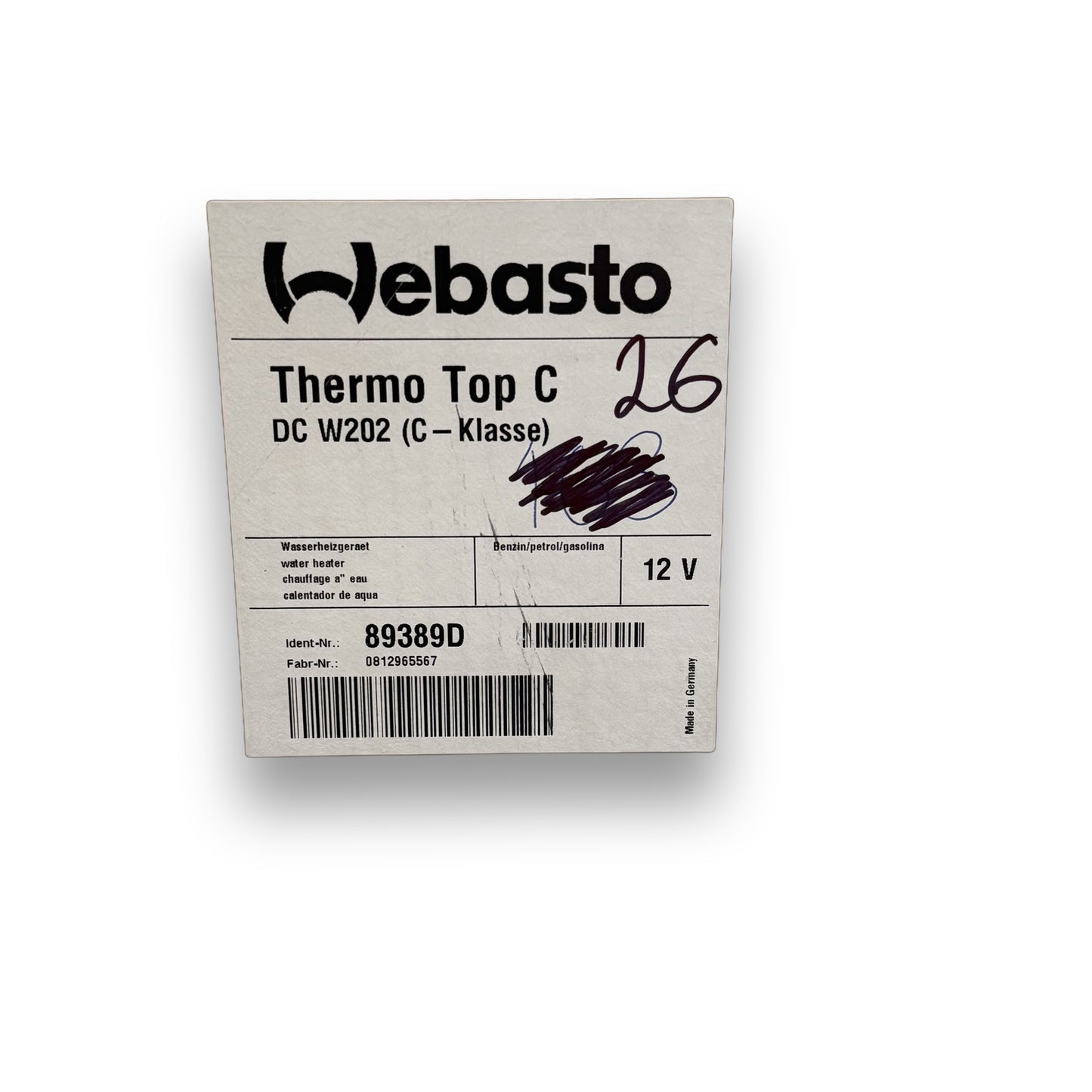 WEBASTO Thermo Top C Diesel-Standheizung