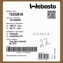 WEBASTO Einbaukit Thermo Top Evo (fahrzeugspezifisch)