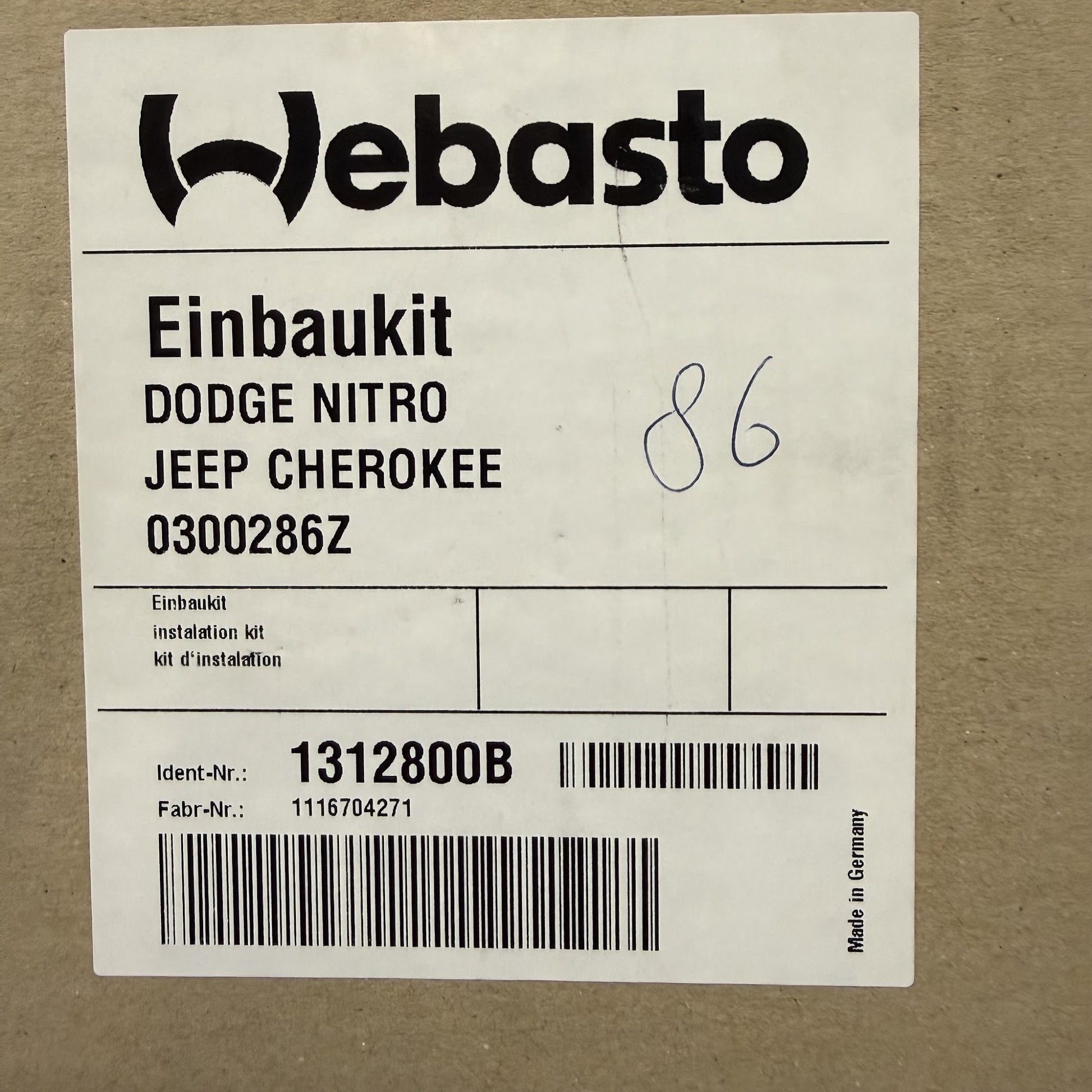 WEBASTO Ersatzteil