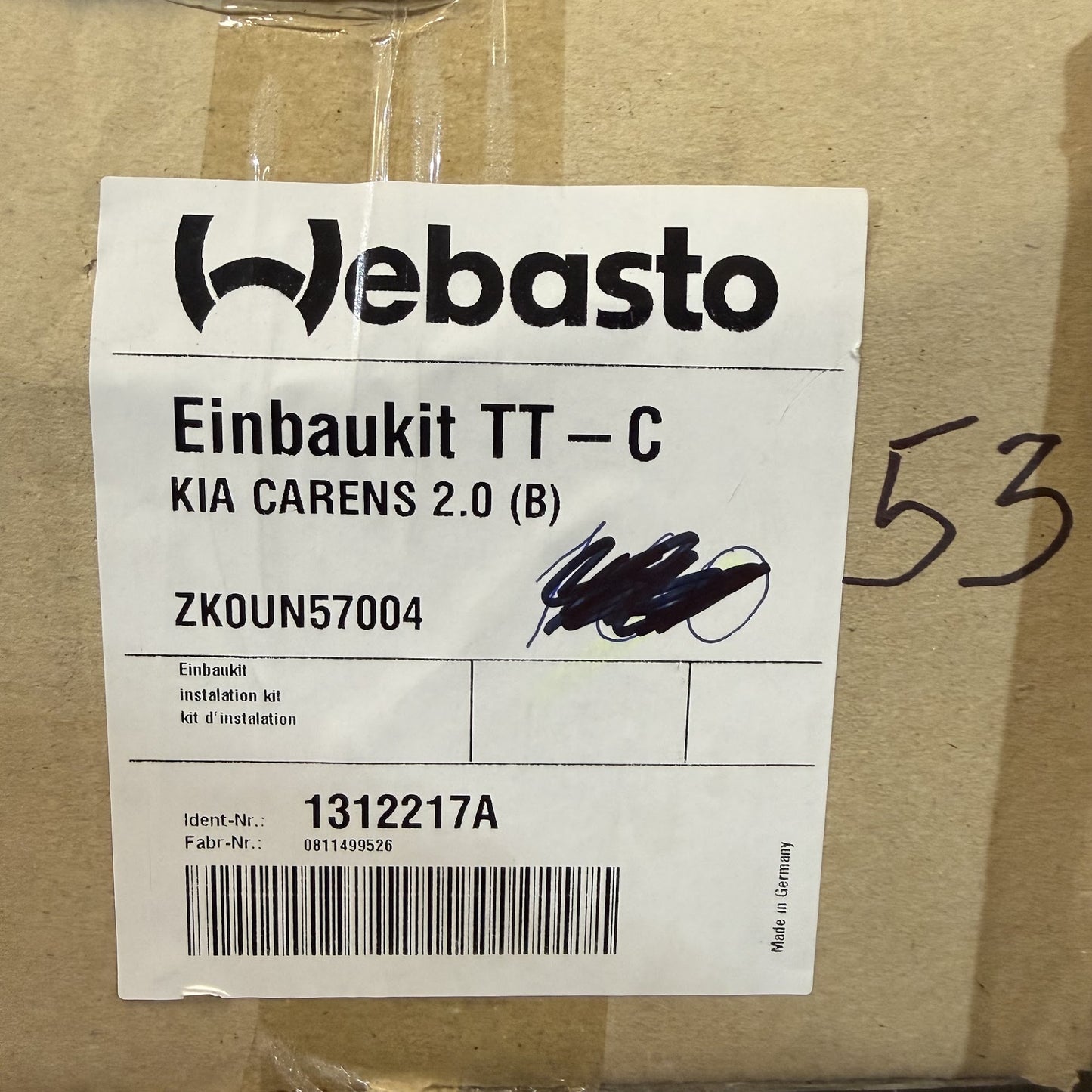 WEBASTO Einbaukit