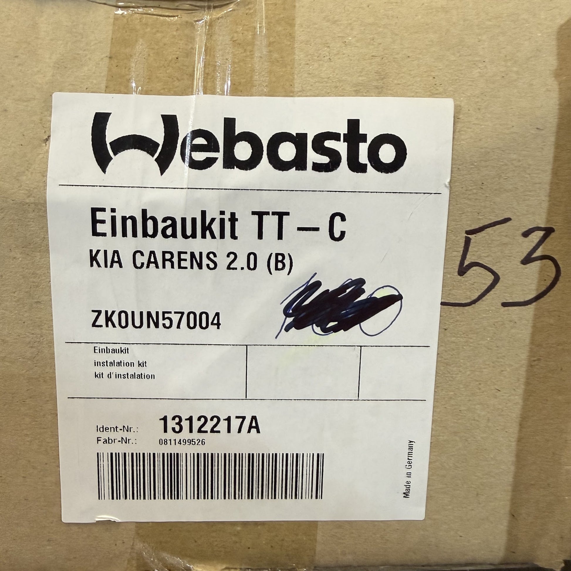 WEBASTO Einbaukit