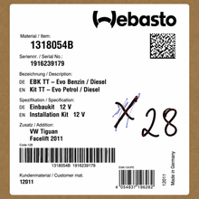 WEBASTO Einbaukit
