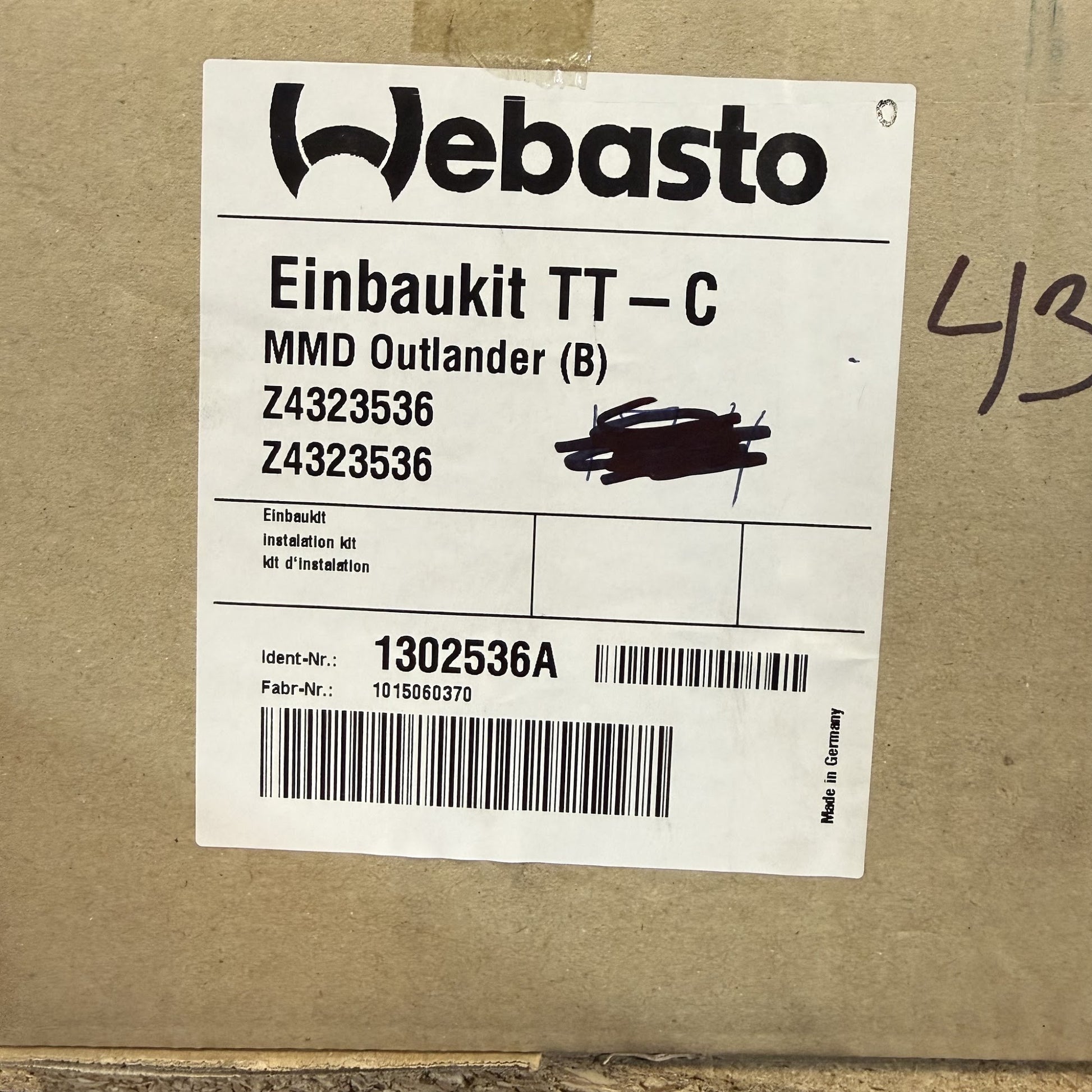 WEBASTO Einbaukit