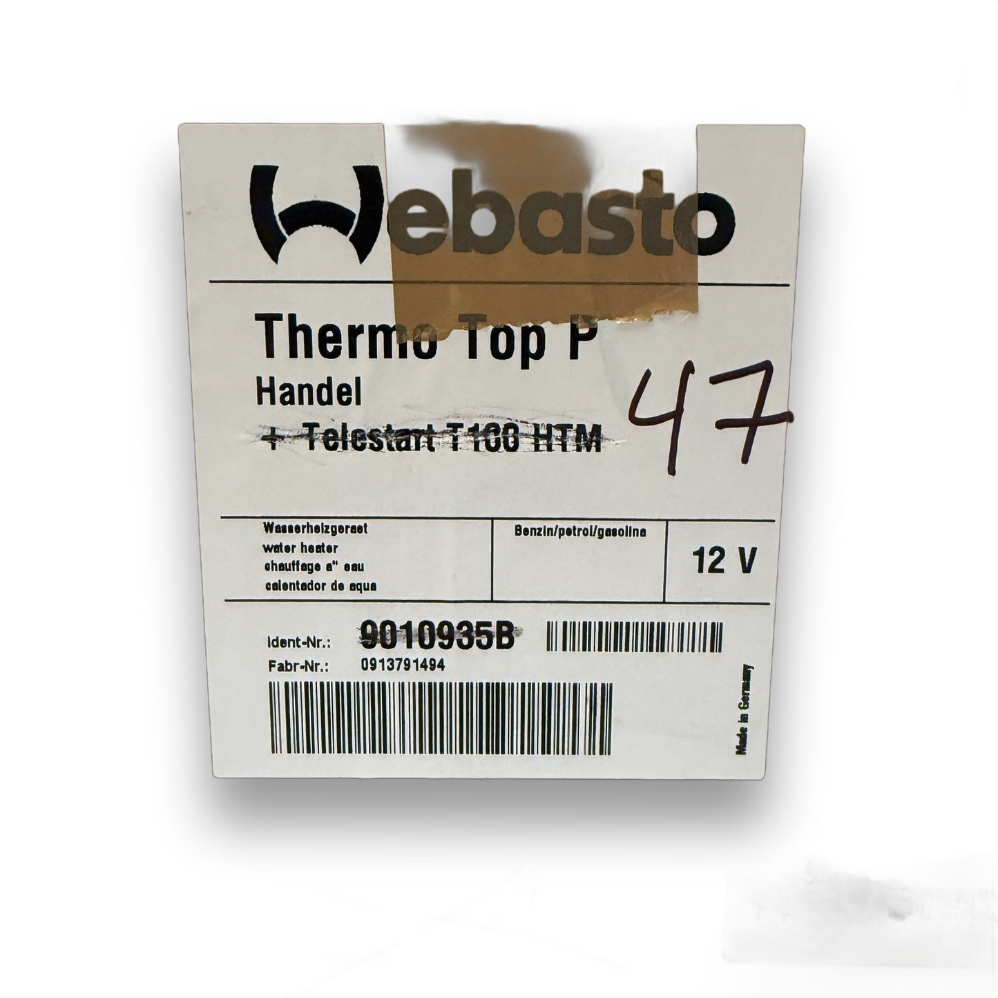 WEBASTO Temperaturfühler / Sensor Standheizung