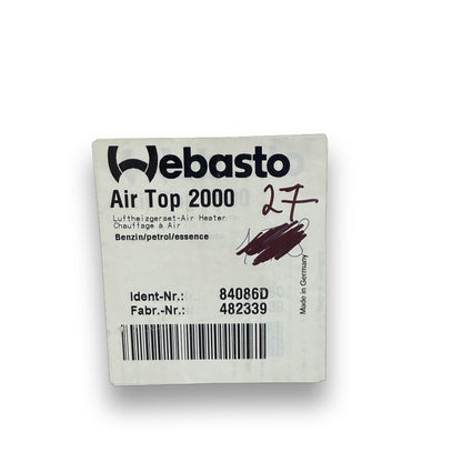 WEBASTO Luftstandheizung Air Top 2000 STC 12V EURO/STAN