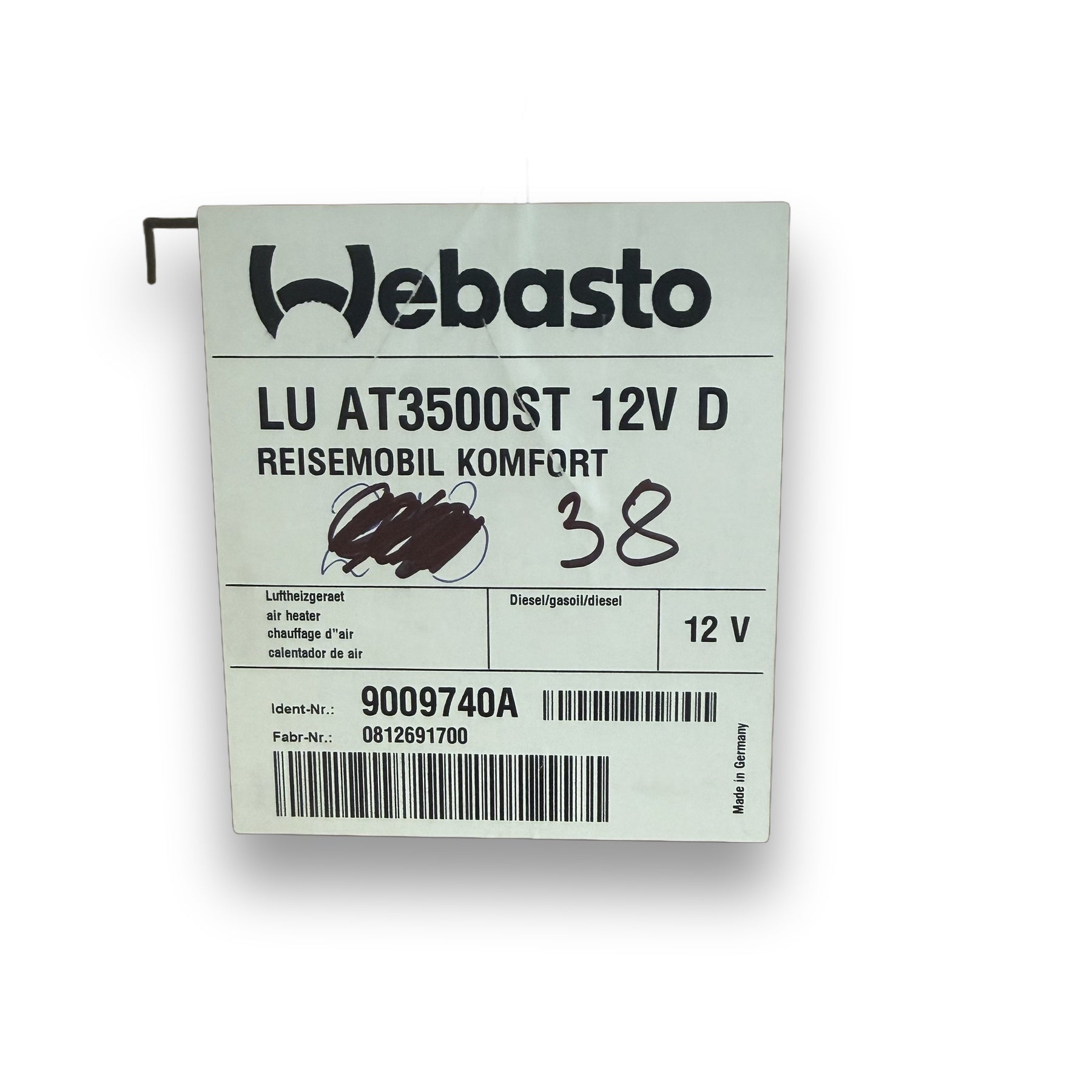 WEBASTO Luftheizgerät Air Top 3500 ST 12V Diesel