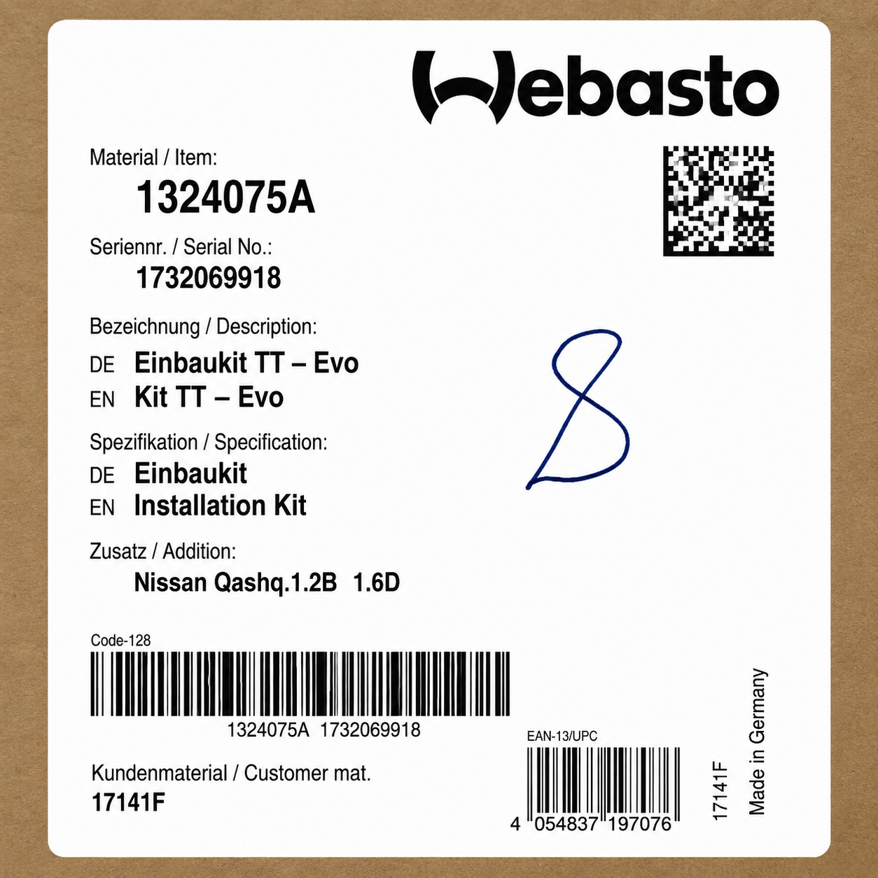 WEBASTO Einbaukit
