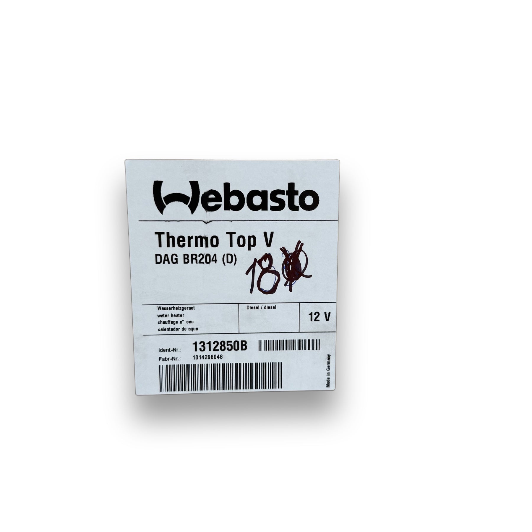 WEBASTO Lieferumfang Thermo Top Evo 5+ Diesel