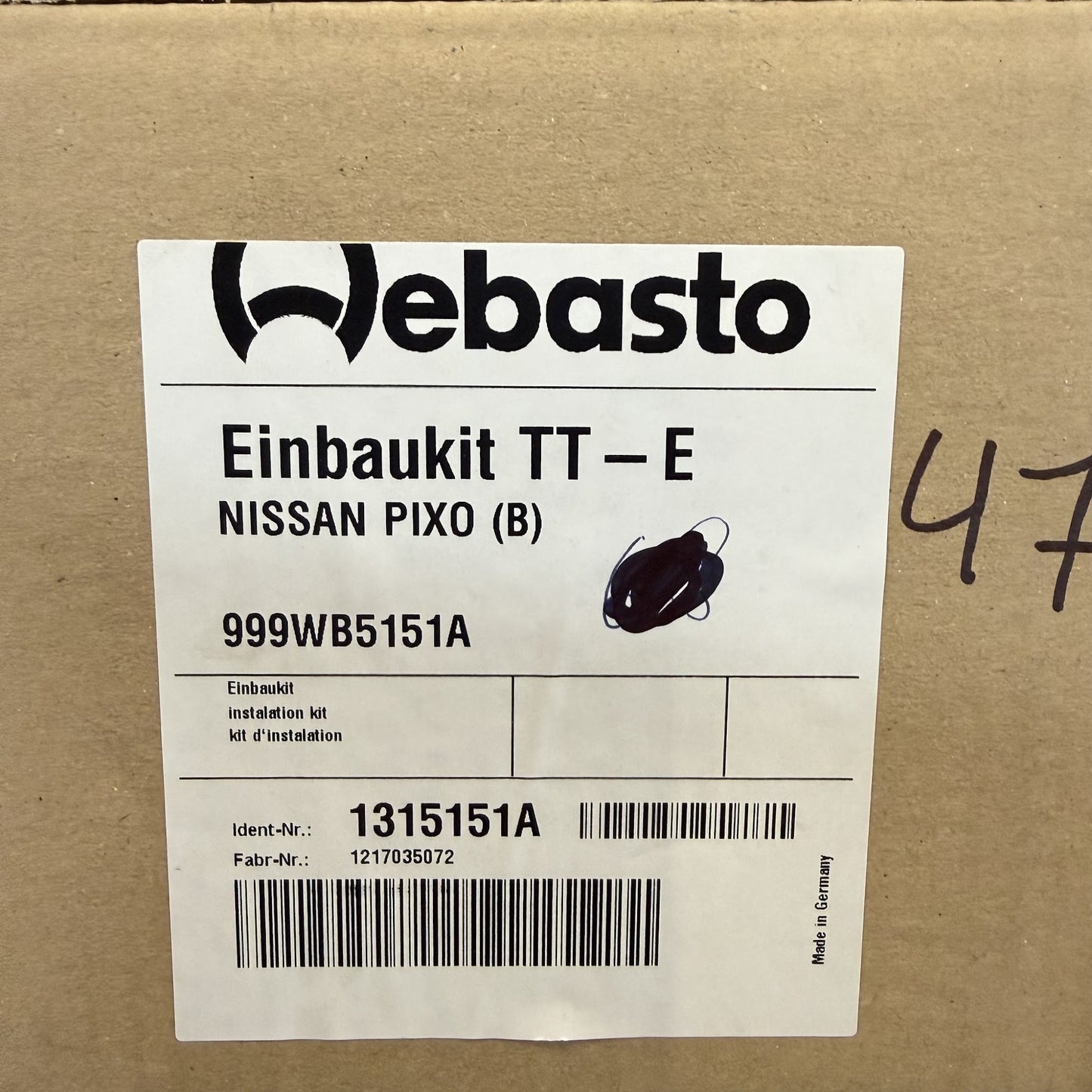 WEBASTO Einbaukit EBK