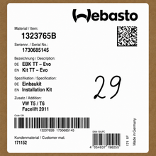 WEBASTO Einbaukit