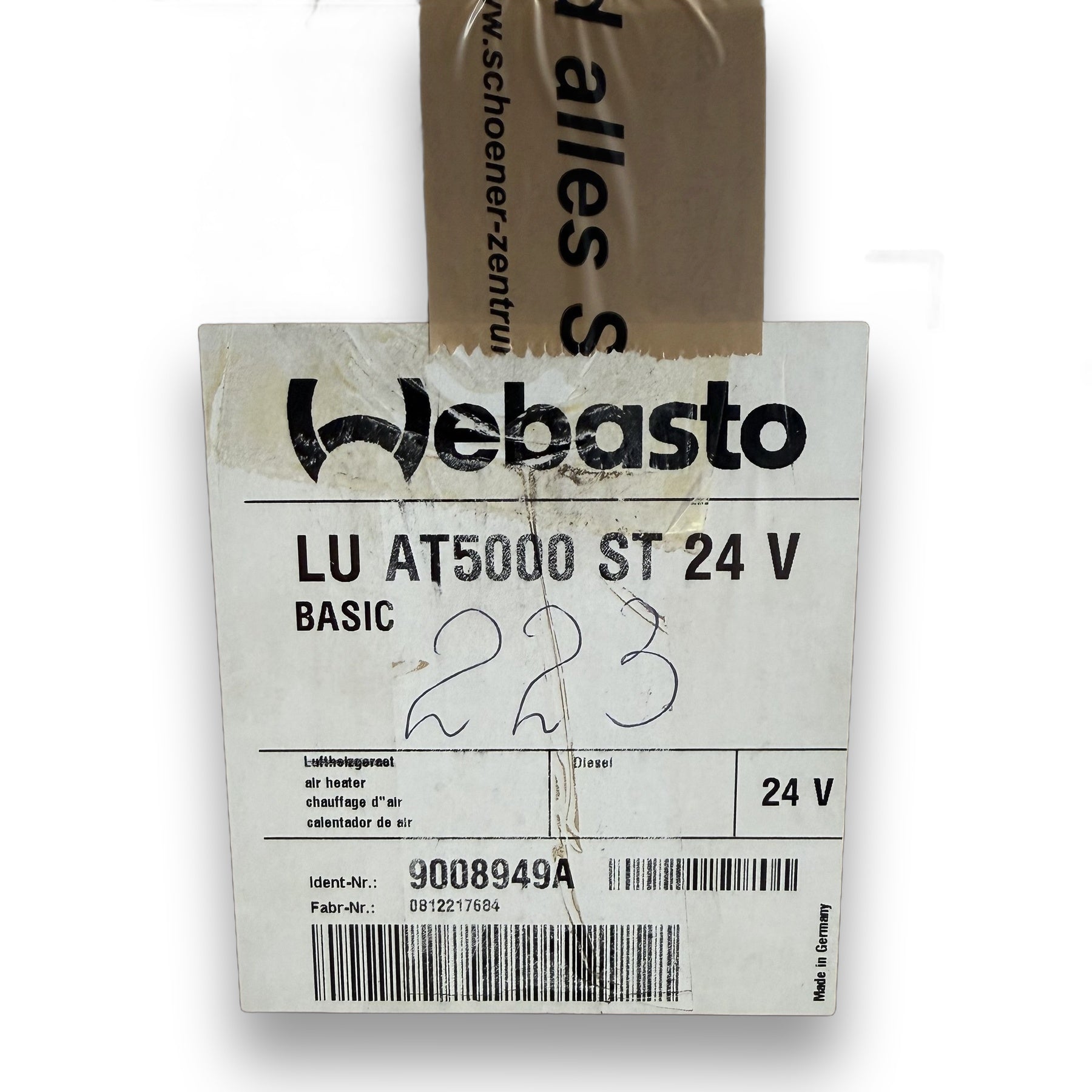 WEBASTO Luftheizung Air Top 5000 ST 24V Diesel Basic