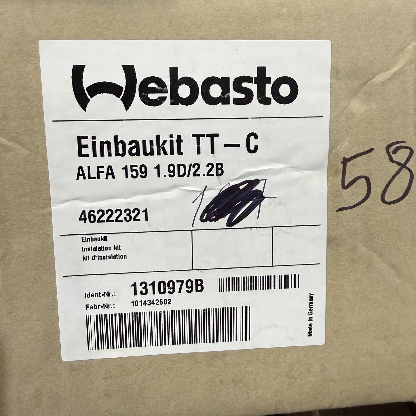 WEBASTO Einbaukit