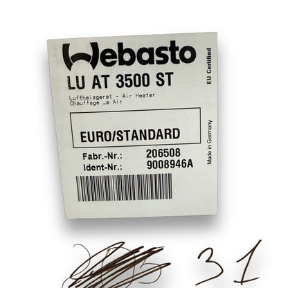 WEBASTO Luftstandheizung Air Top 3500 ST B 12V
