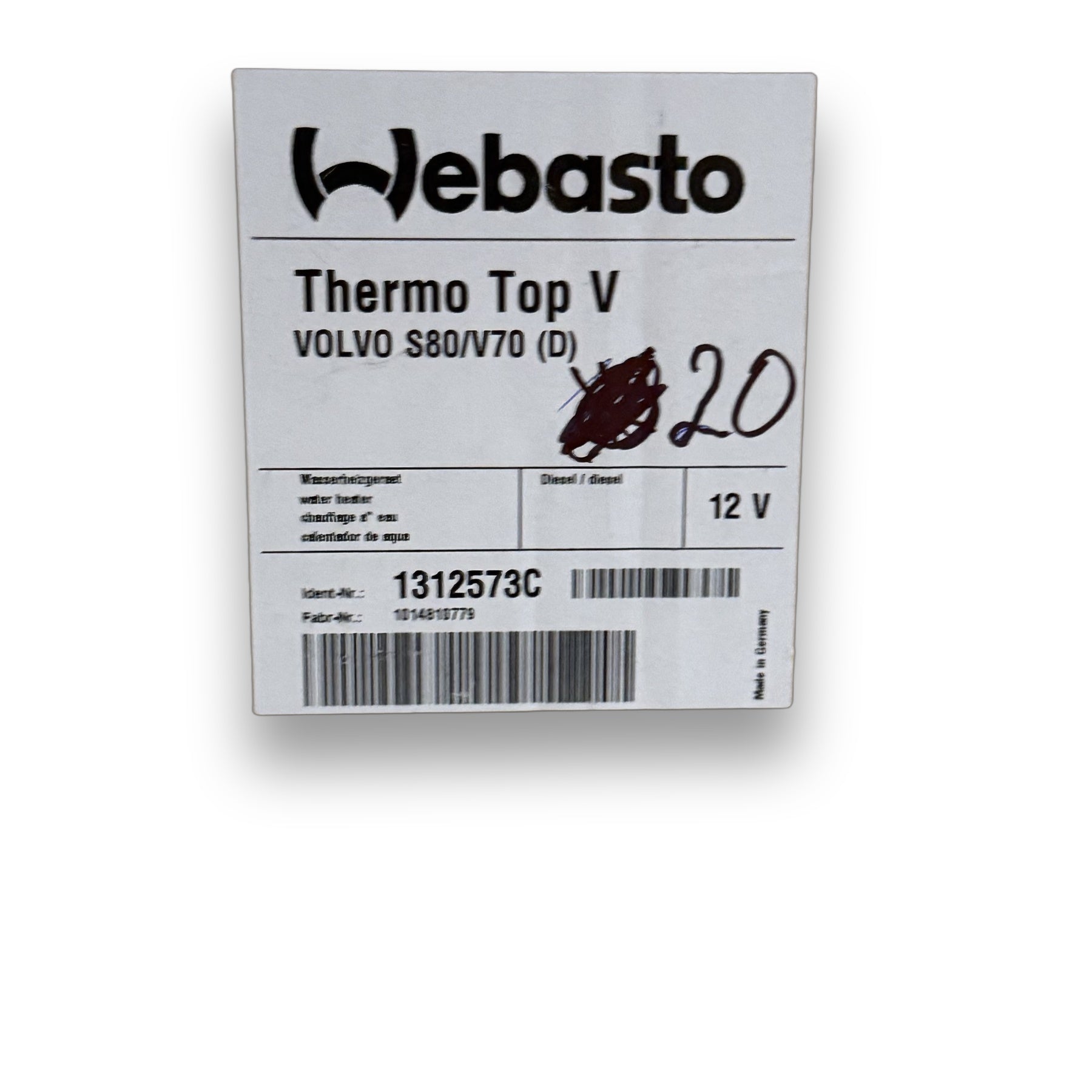 WEBASTO Thermo Top V Standheizung