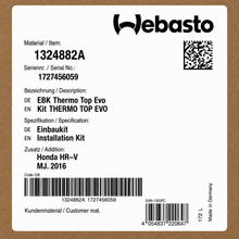 WEBASTO Einbaukit