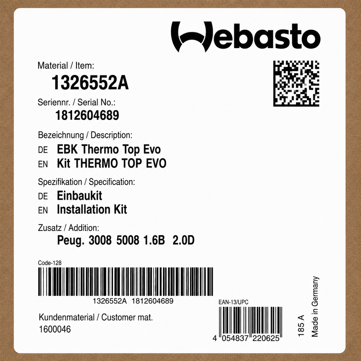 WEBASTO ZSK Renault Megane AC Mj18