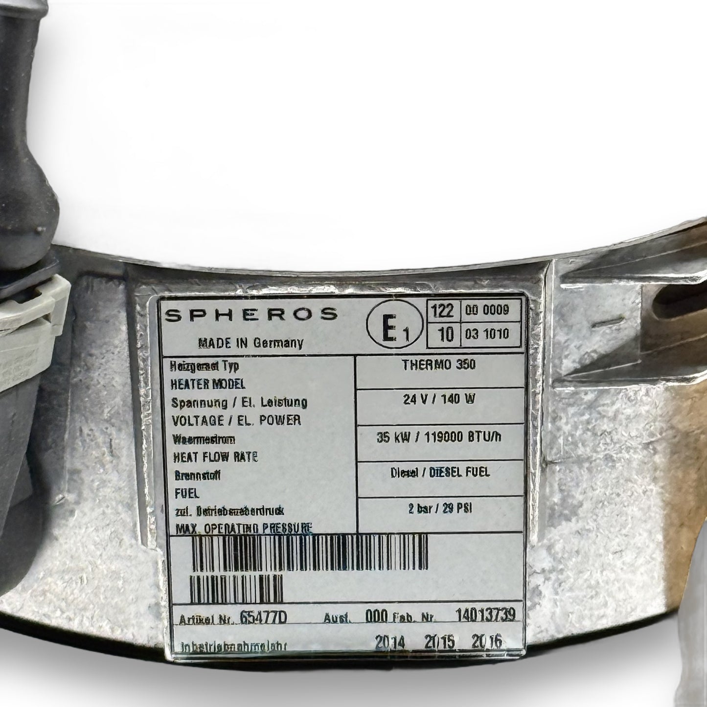 WEBASTO ET-Brenner TH/DW/350 Diesel 24V