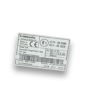 WEBASTO LU AIR TOP EVO 55 D 24V MARINE