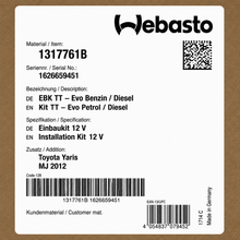 WEBASTO Einbaukit