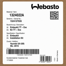 WEBASTO Einbaukit