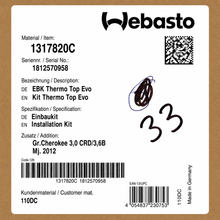 WEBASTO Einbaukit