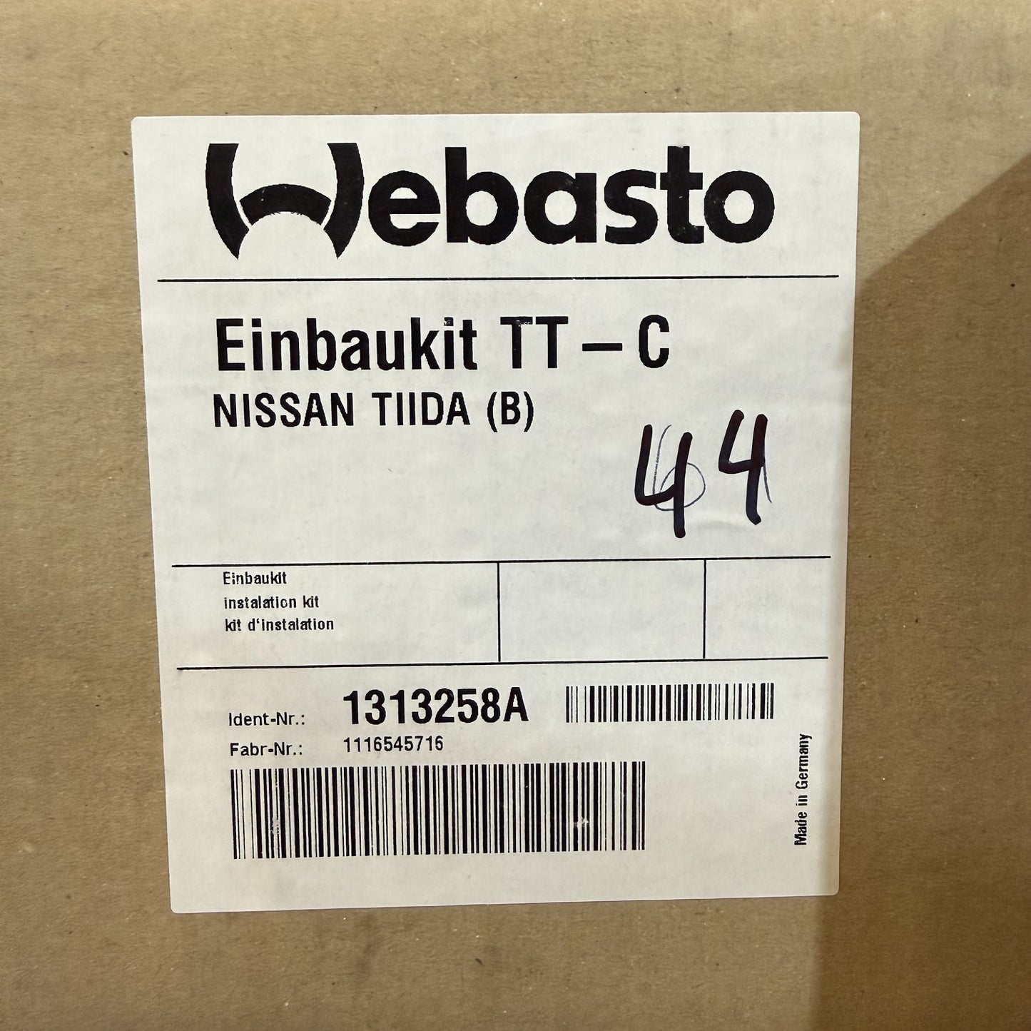 WEBASTO Einbaukit