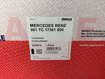 Mahle Mercedes Benz Turbolader 001TC17361000