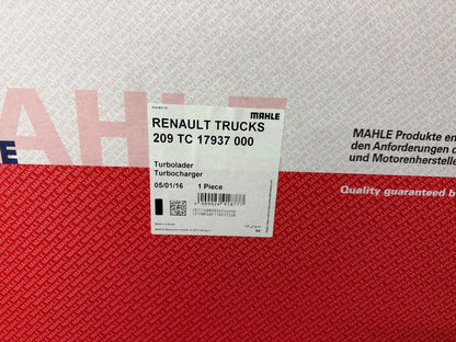 Mahle Renault Trucks Turbolader 209TC17937000