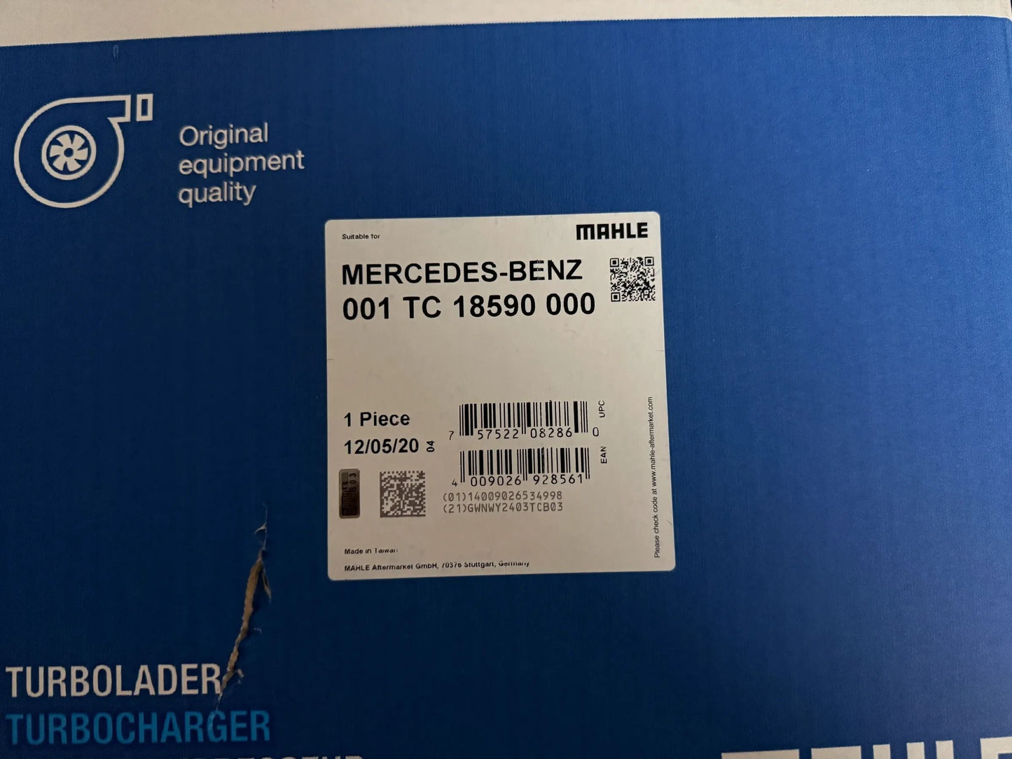 Mahle Mercedes Benz Turbolader 001TC18590000