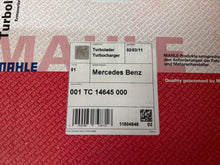 Mahle Mercedes Benz Turbolader 001TC14645000