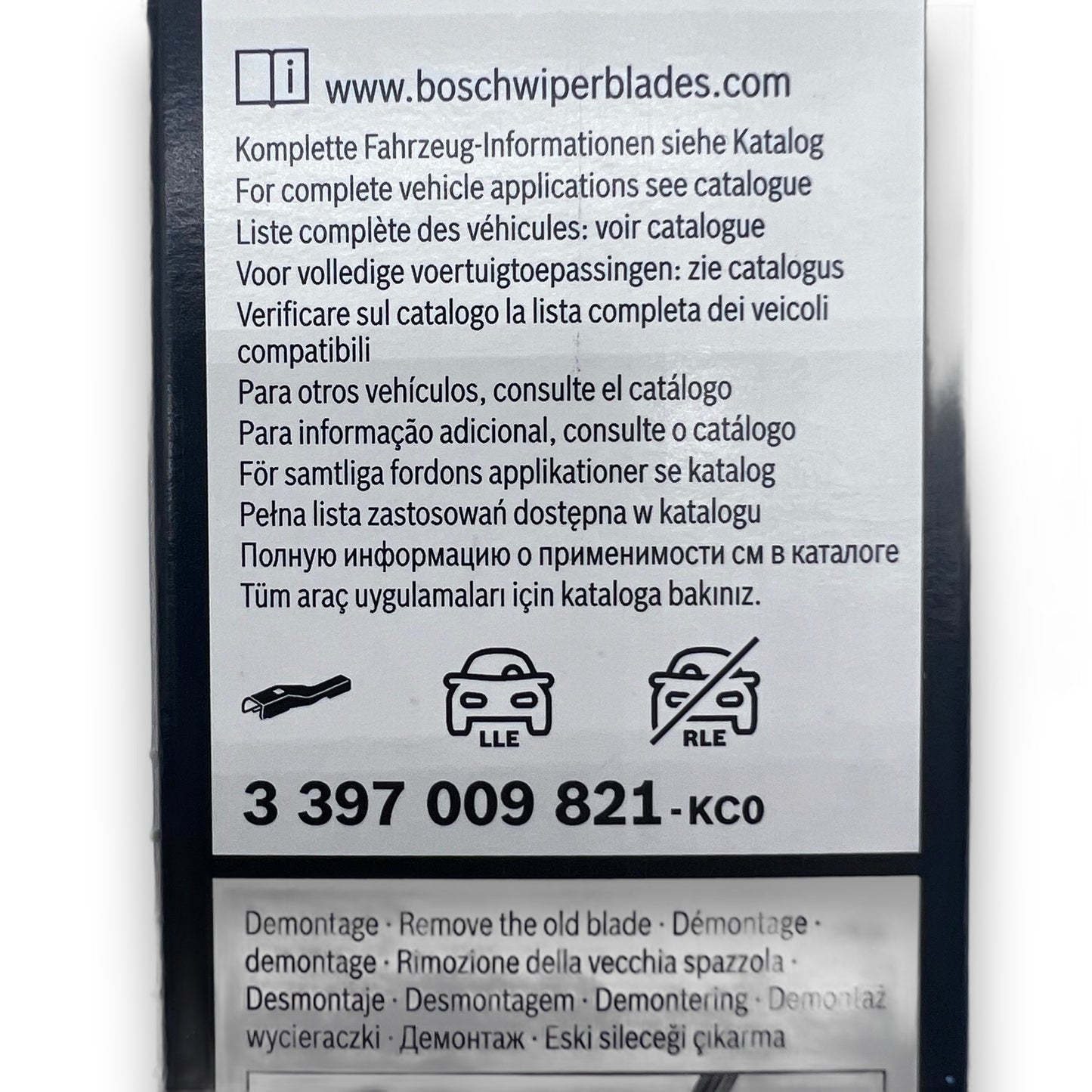 Bosch Scheibenwischerblätter 600 mm - A 821 S – 3397009821