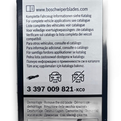 Bosch Scheibenwischerblätter 600 mm - A 821 S – 3397009821