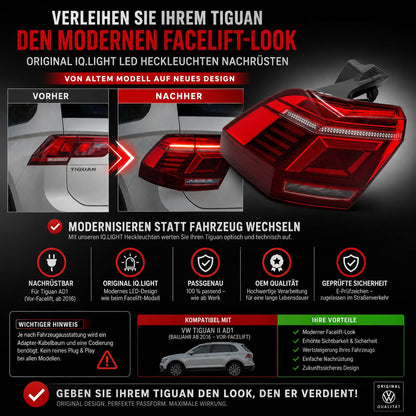 VW Tiguan IQ.LIGHT LED Rückleuchte Innen Links – Varroc OEM | 5NA945207 M01S