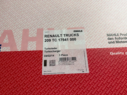 Mahle Renault Trucks Turbolader 209TC17941000