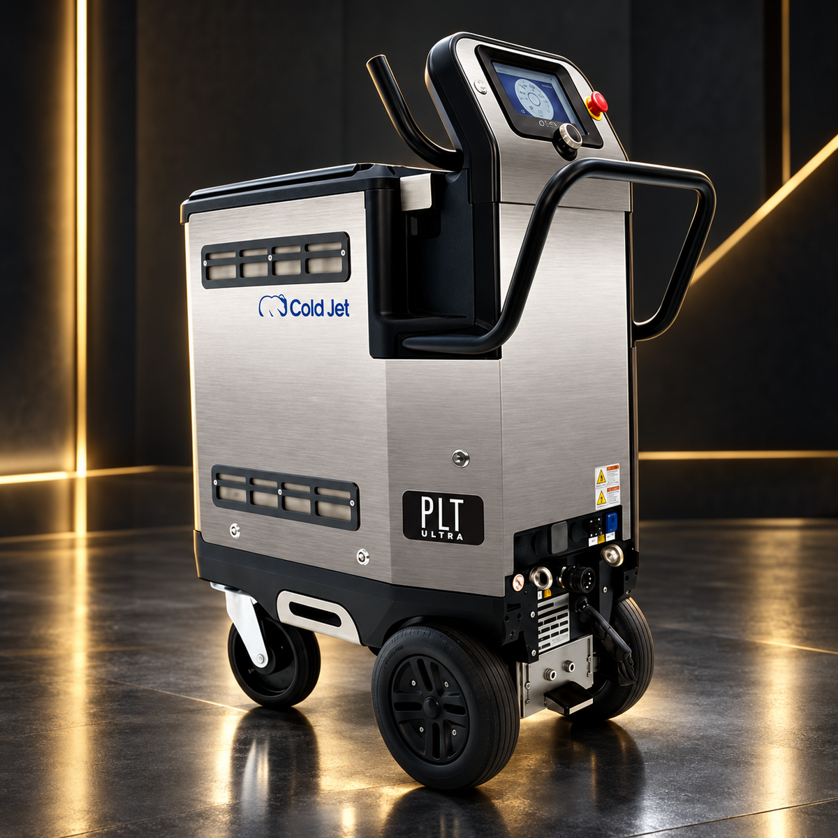 Aero2 PLT ULTRA Trockeneisstrahlgerät Rückansicht im Schöner Zentrum Luxusstil