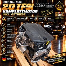 Original Audi 2.0 TFSI DNN Komplettmotor mit Getriebe WEP 152 kW 207 PS nur 13 km Baujahr 2025