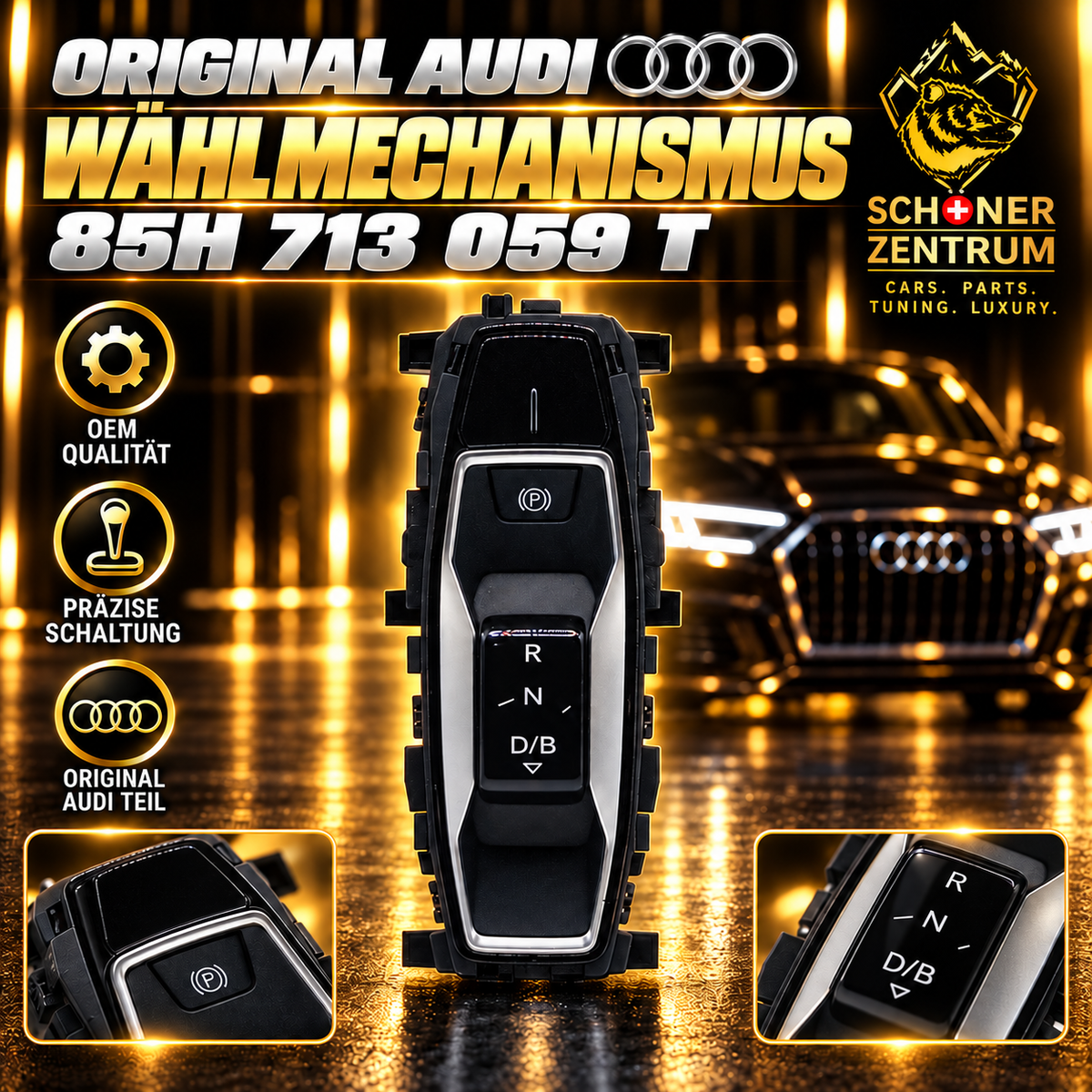 Original Audi Wählmechanismus 85H713059T – Schöner Zentrum