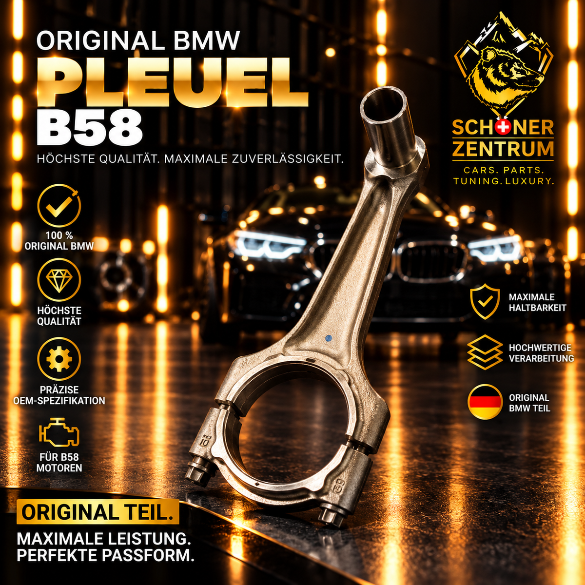 BMW B58 Pleuelstange – Schöner Zentrum Werbedarstellung