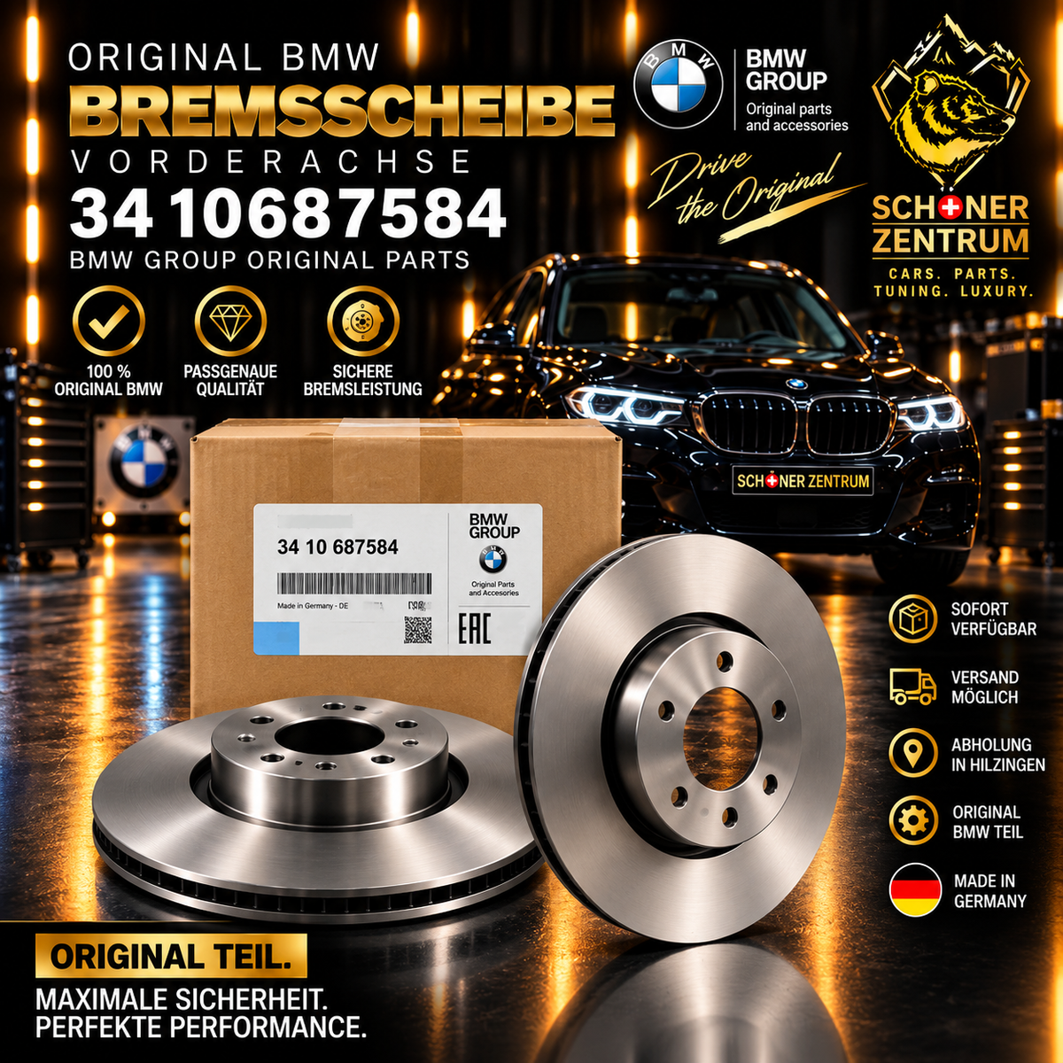 BMW Bremsscheibe 3410687584 Vorderachse – Schöner Zentrum