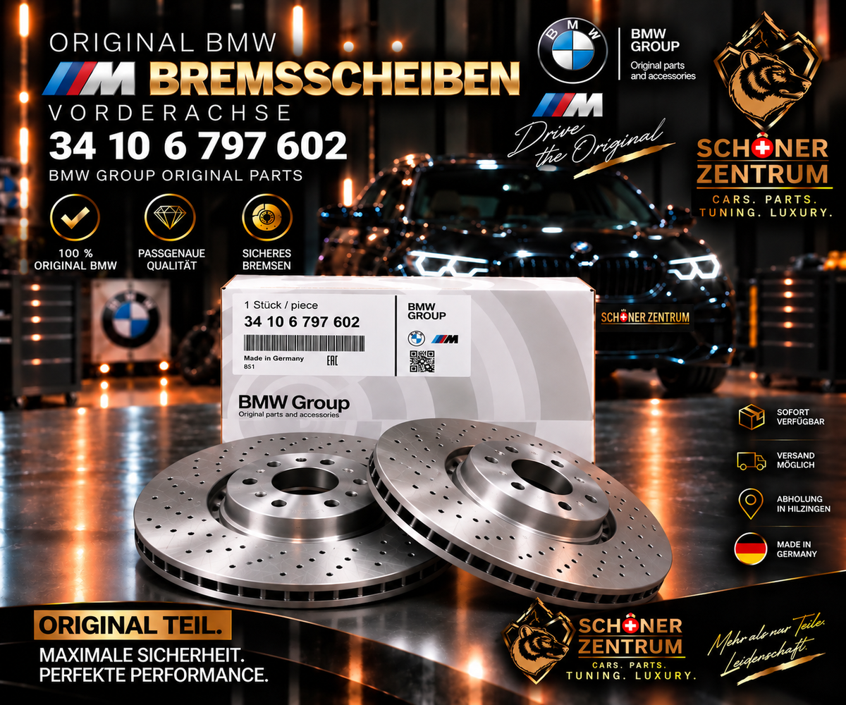 Original BMW M Leichtbau Sportbremsscheibe 34106797602 Vorderachse