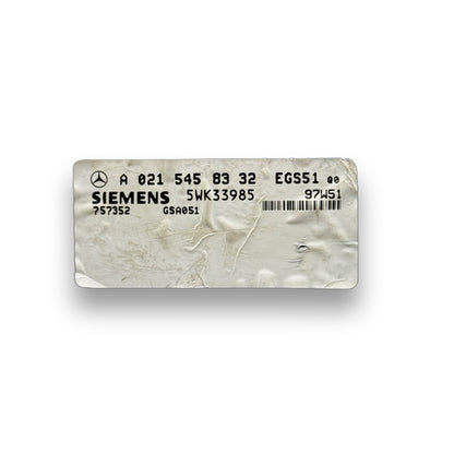 Steuergeräte (ECU / TCU) Mercedes-Benz A0215458332 – Vorderseite
