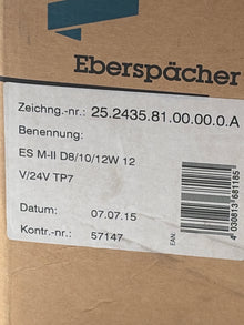 Eberspächer ES M-II D8/10/12W 12V/24V TP7 25.2435.81.0000.0A